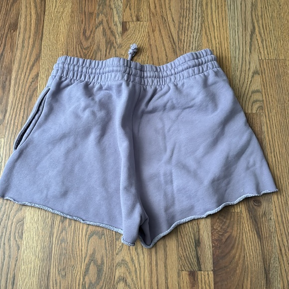 Aritiza sweat shorts, boyfriend style. Size S. Color: Purple - Picture 2 of 3